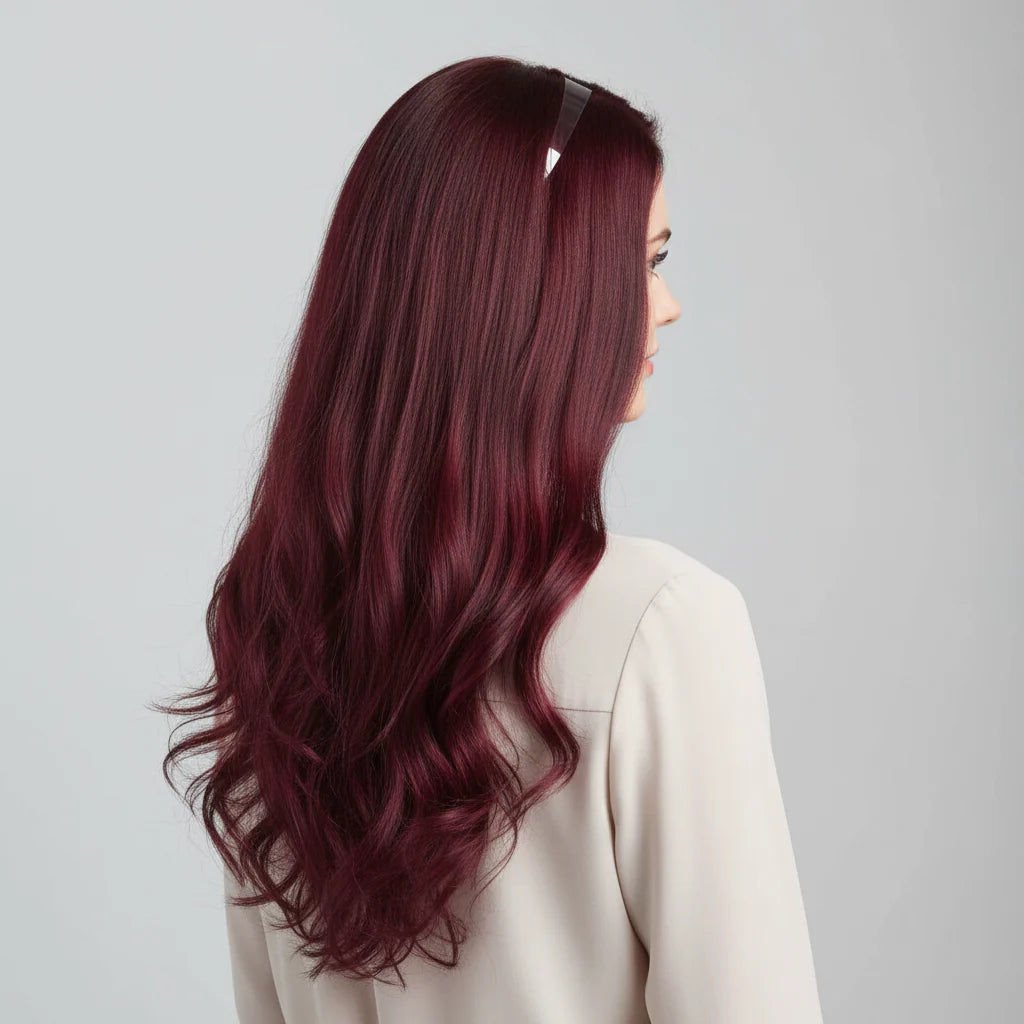 Hair Extensions Clip In Long Wavy Remy Human Hair