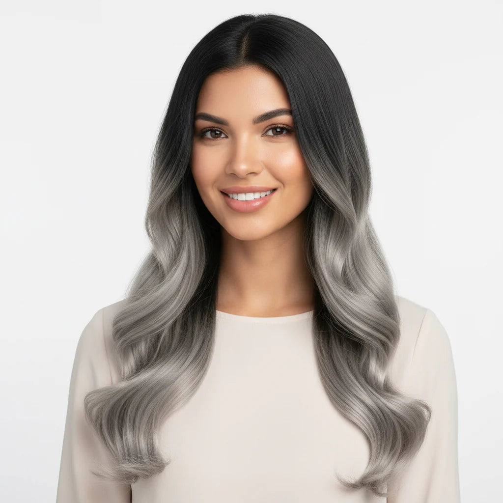 Hair Extensions Clip In Long Wavy Remy Human Hair