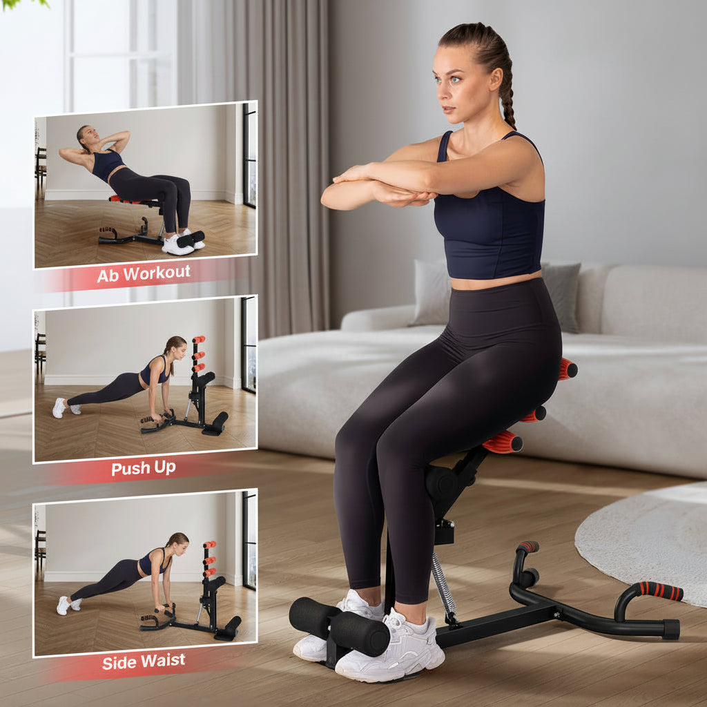 Squat Machine Adjustable Glutes Trainer Home Gym Leg Workout