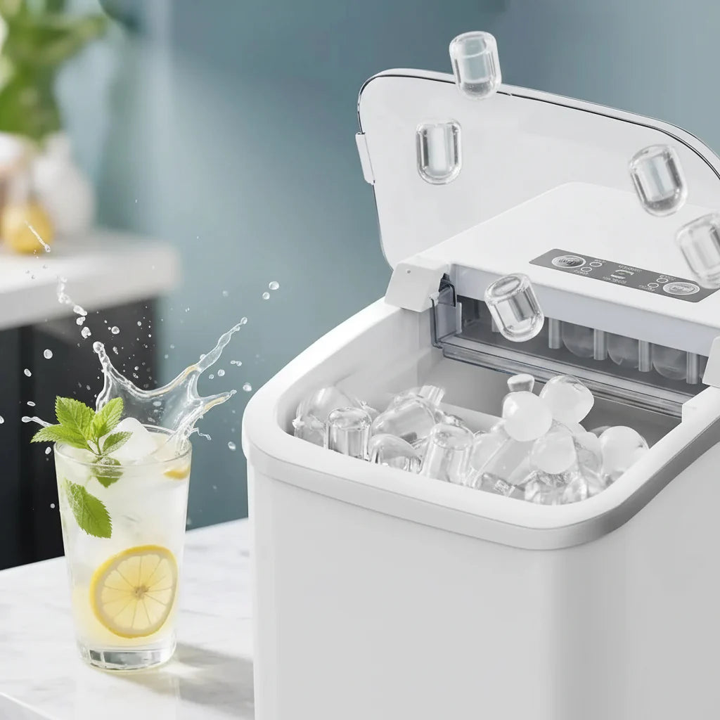Ice Maker Machine Portable Countertop Automatic Ice Cube Maker