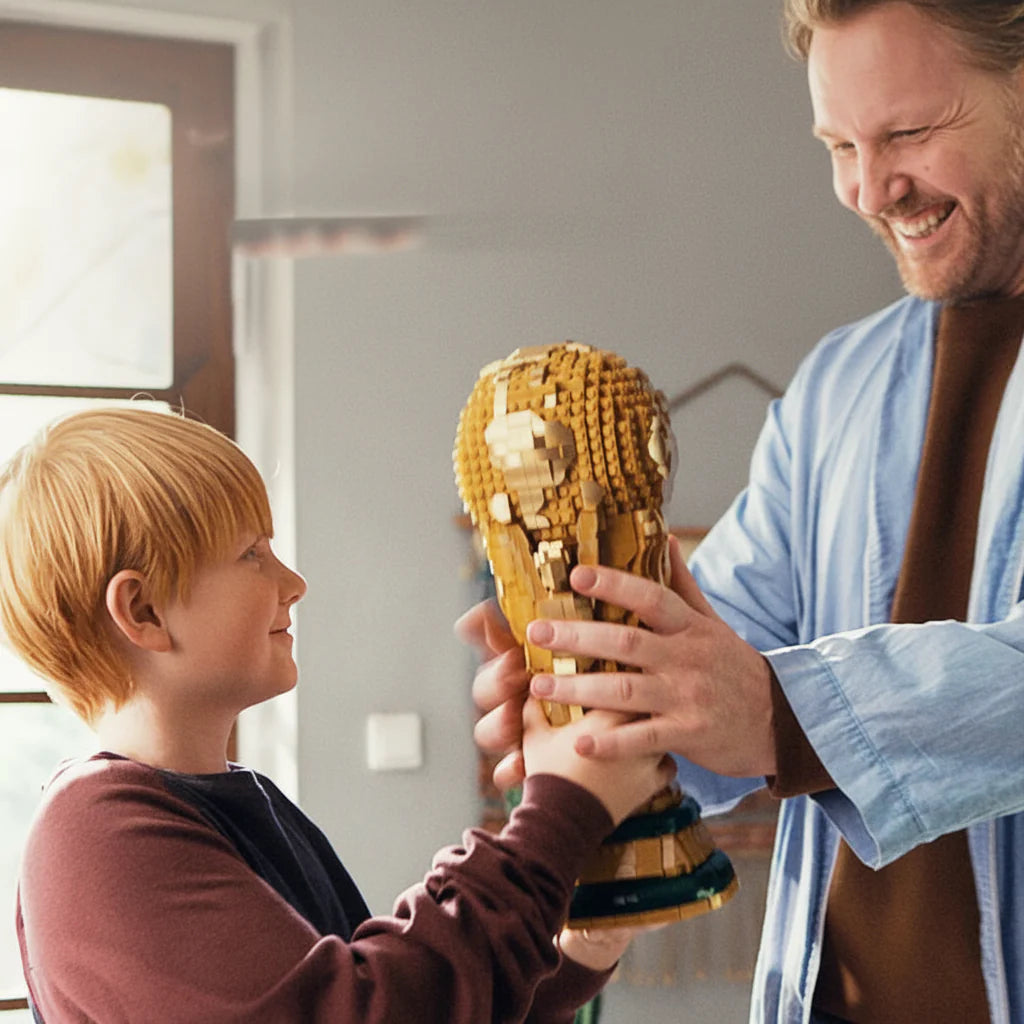 Trophy Decor Worldcup Soccer Gold Plastic Display Award