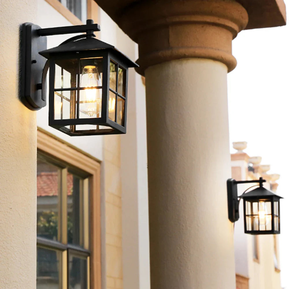 Camden Outdoor Wall Lamp | Vintage E27 Lantern Sconce