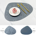 NordicDrop | Double-Sided Faux Leather Placemats | Non-Slip & Heat Resistant
