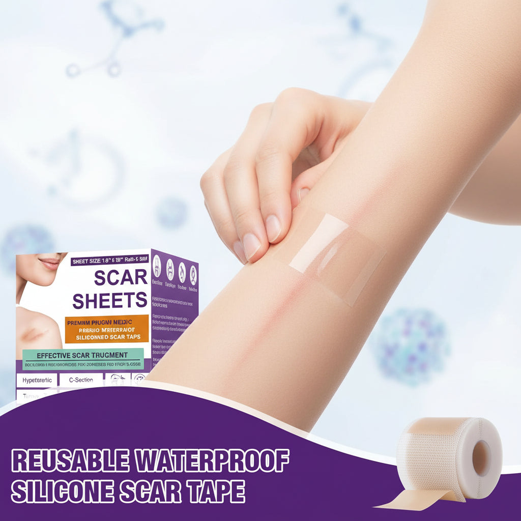 Scar Sheets Silicone Medical Grade Reusable Scar Treatment Tape