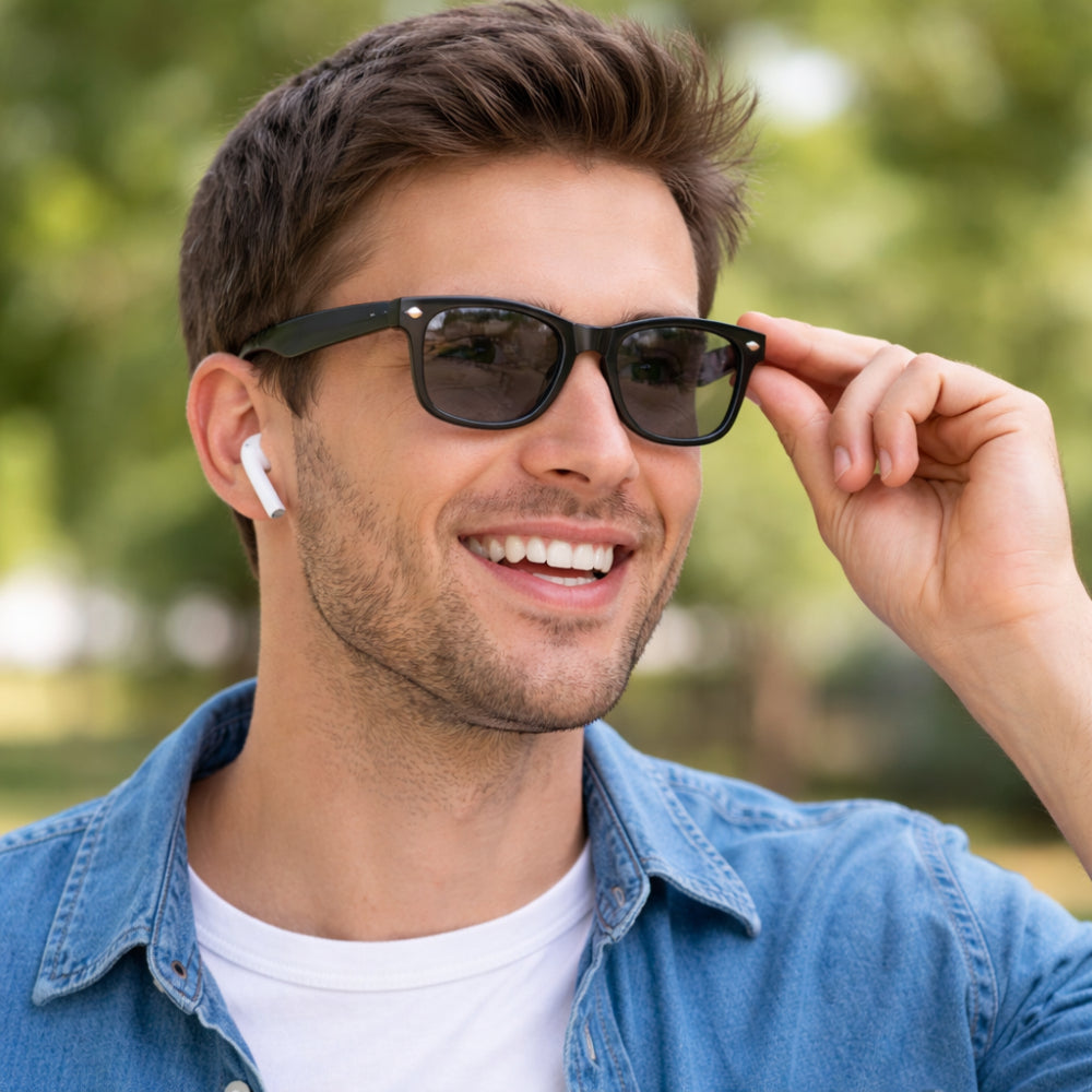 Smart Glasses Camera Wireless Video Audio Recording Eyewear