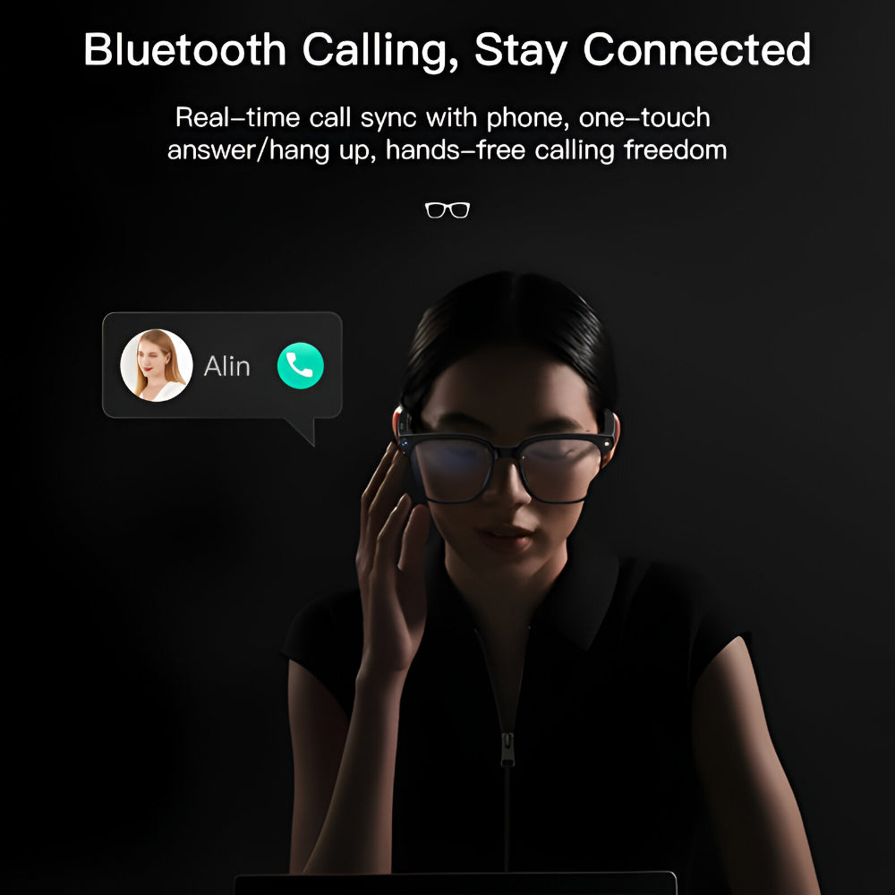 Smart Glasses Camera Wireless Video Audio Recording Eyewear