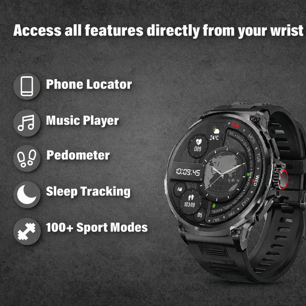 Smartwatch Rugged Outdoor Multi Sport Watch