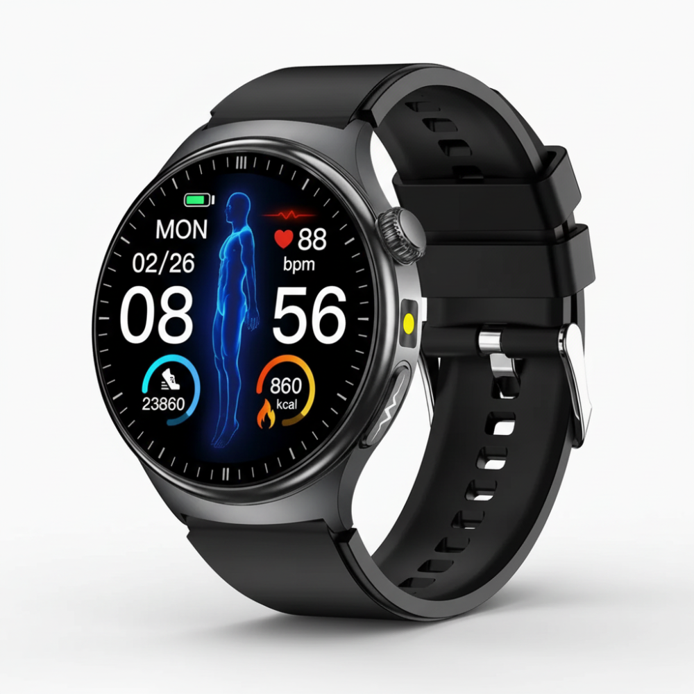 Smartwatch ECG Oxygen Monitor Health Tracking