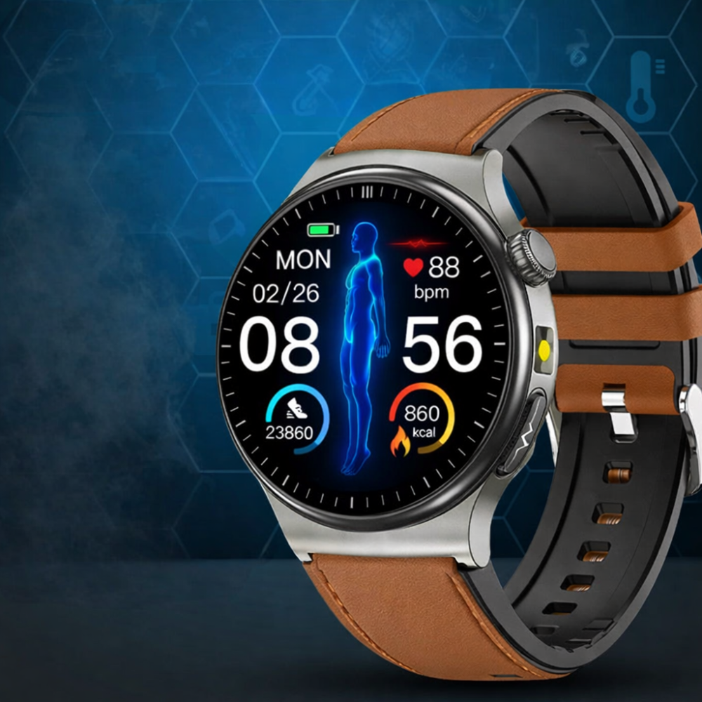 Smartwatch ECG Oxygen Monitor Health Tracking