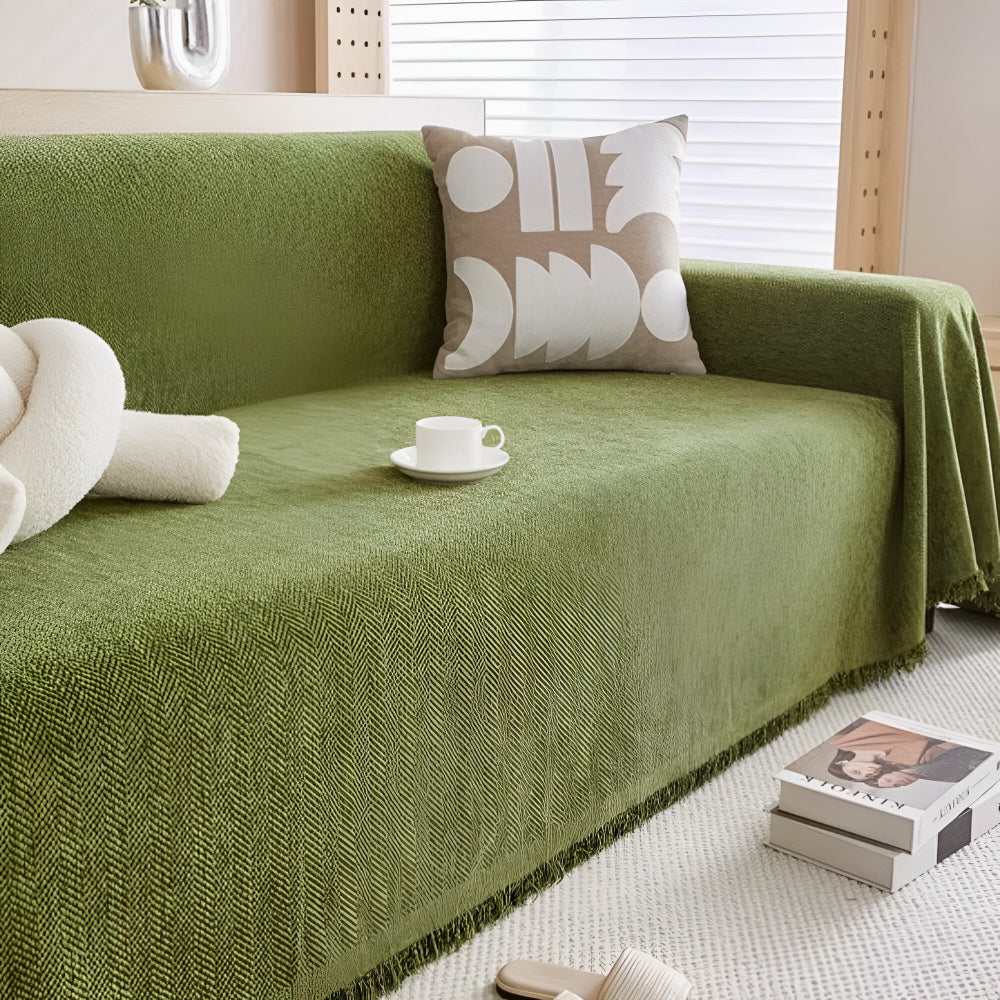 Sofa Cover Minimalist Textured Couch Furniture Protector