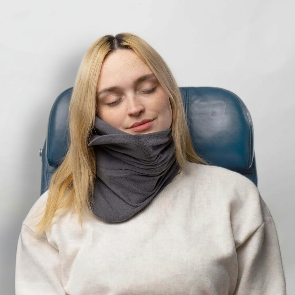 Travel Pillow Wrap Style Compact Neck Support Upright Rest