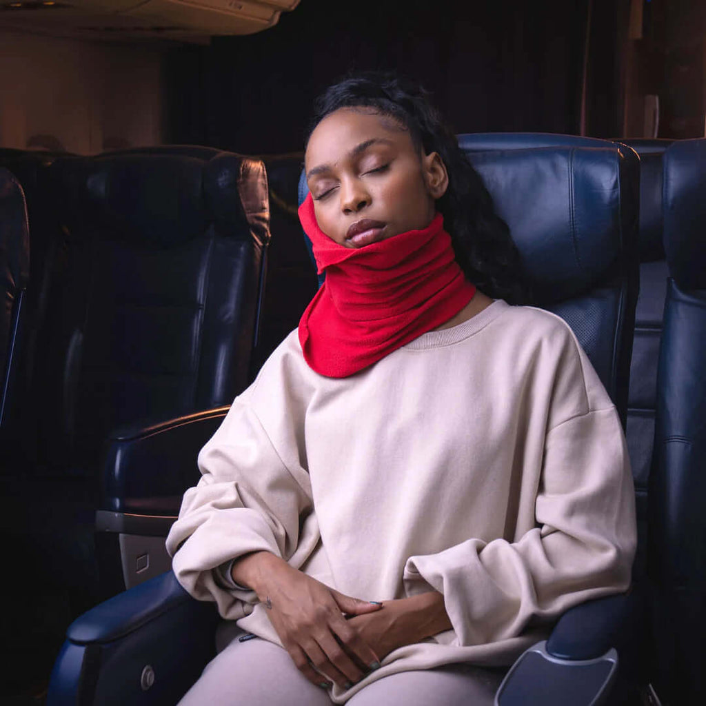 Travel Pillow Wrap Style Compact Neck Support Upright Rest