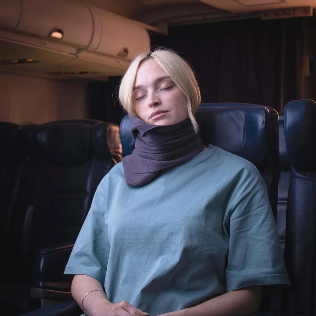 Travel Neck Pillow Wrap Support Cushion Airplane Car