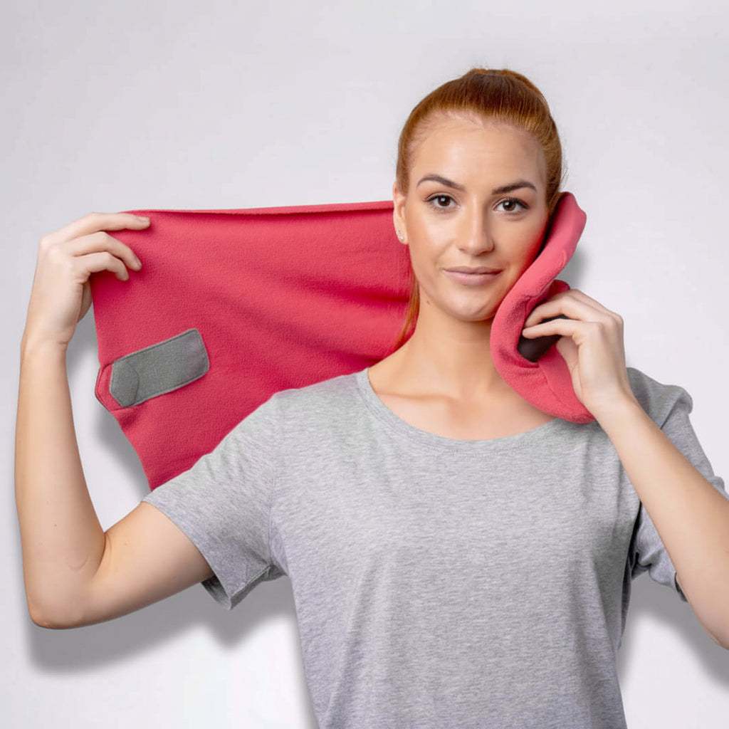 Travel Neck Pillow Scarf Wrap Support Airplane Car