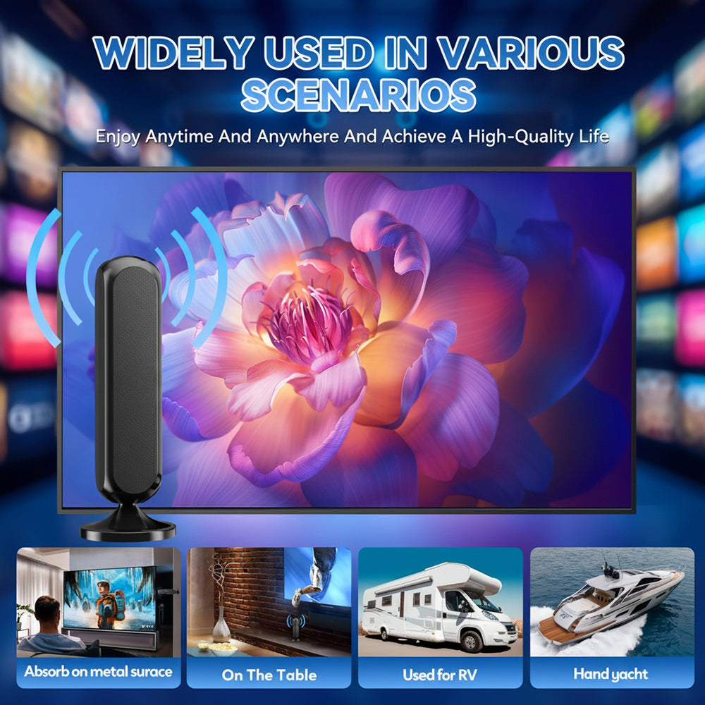 TV Antenna Indoor Digital HD 4K Signal Amplifier Long Range