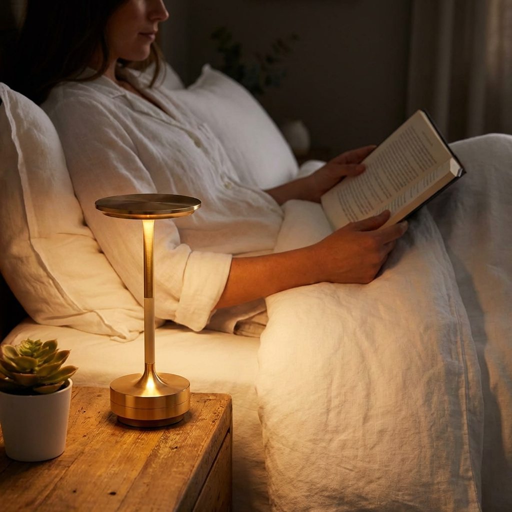 Table Lamp Rechargeable LED Touch Control Metal