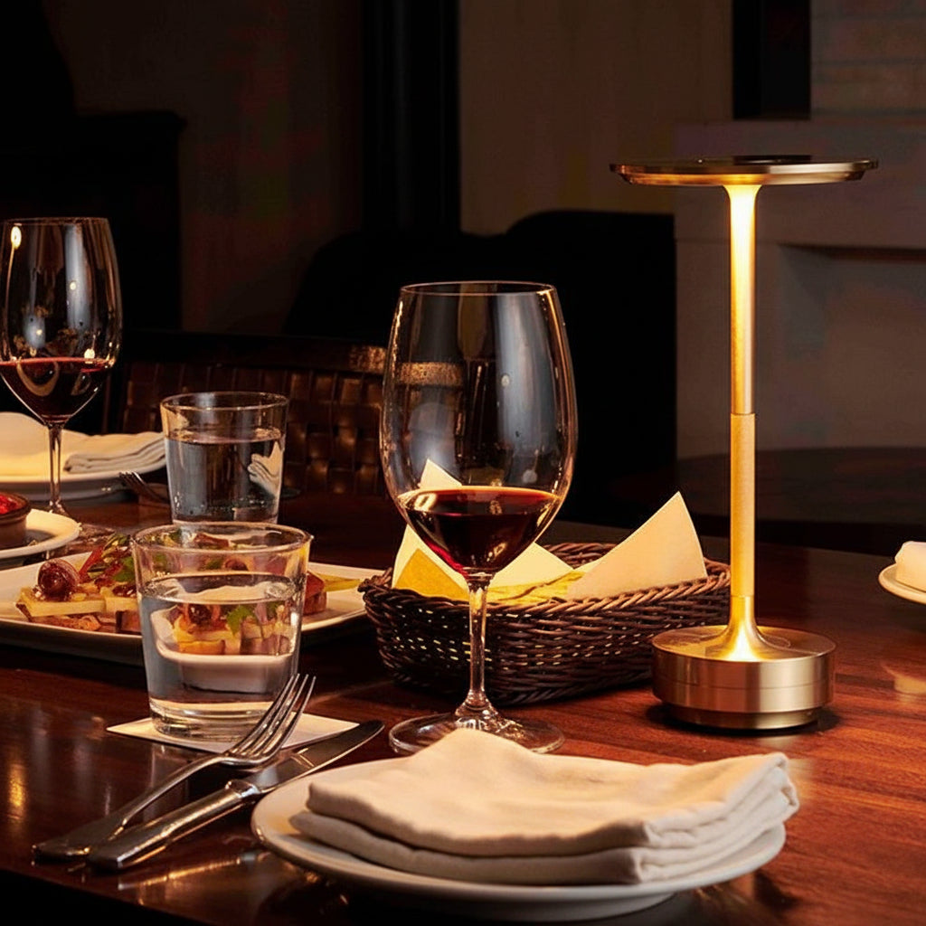 Table Lamp Rechargeable LED Touch Control Metal