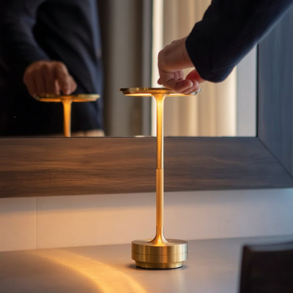 Table Lamp Rechargeable LED Touch Control Metal