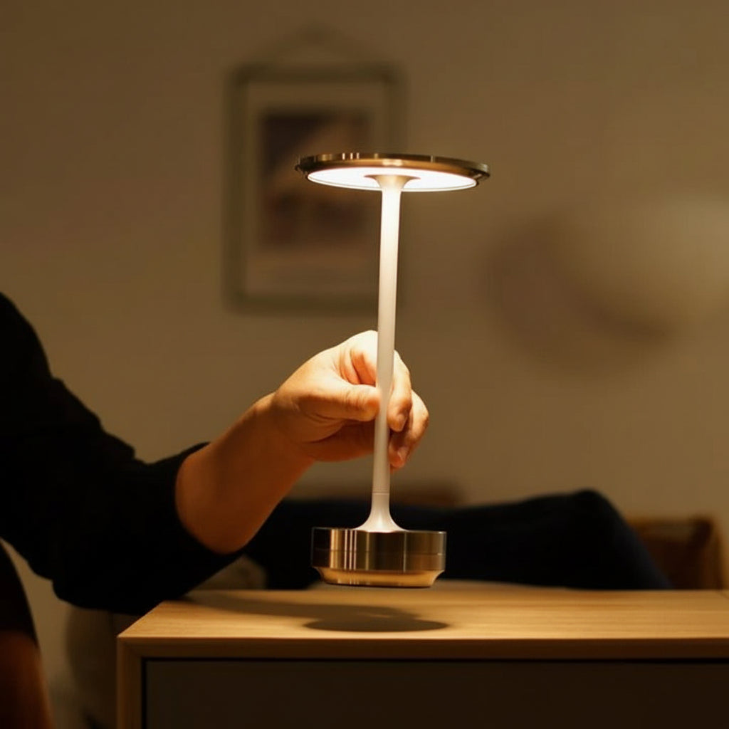 Table Lamp Rechargeable LED Touch Control Metal
