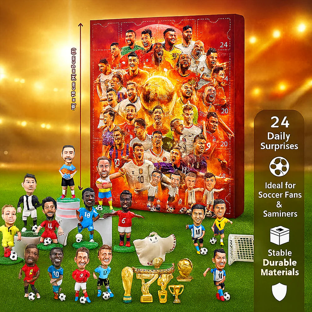 Toy Football Advent Calendar Figure Collector Set