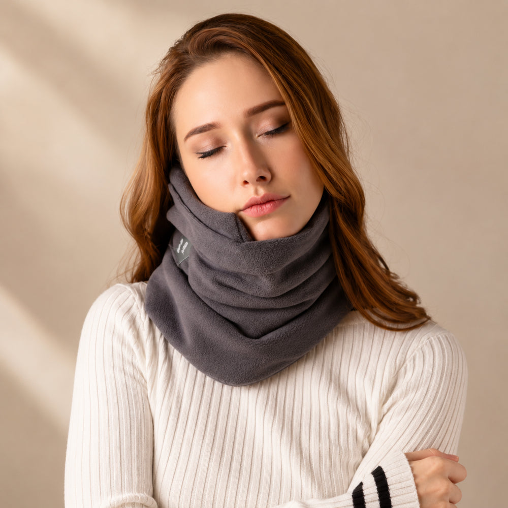 Travel Pillow Neck Support Wrap Adjustable Travel Scarf