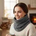 Travel Neck Pillow Scarf Wrap Support Airplane Car