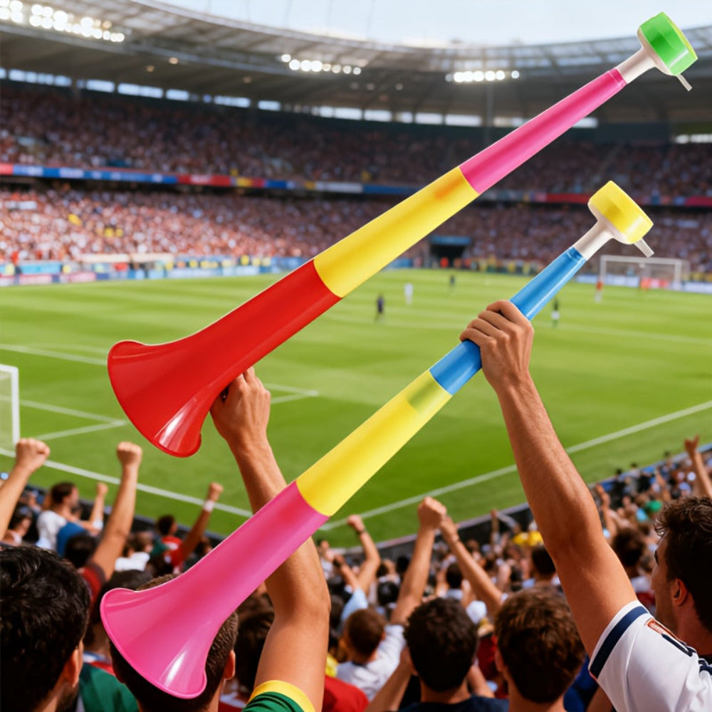 Foldable Vuvuzela Horn Set Stadium Cheering Loud Party Noise Makers