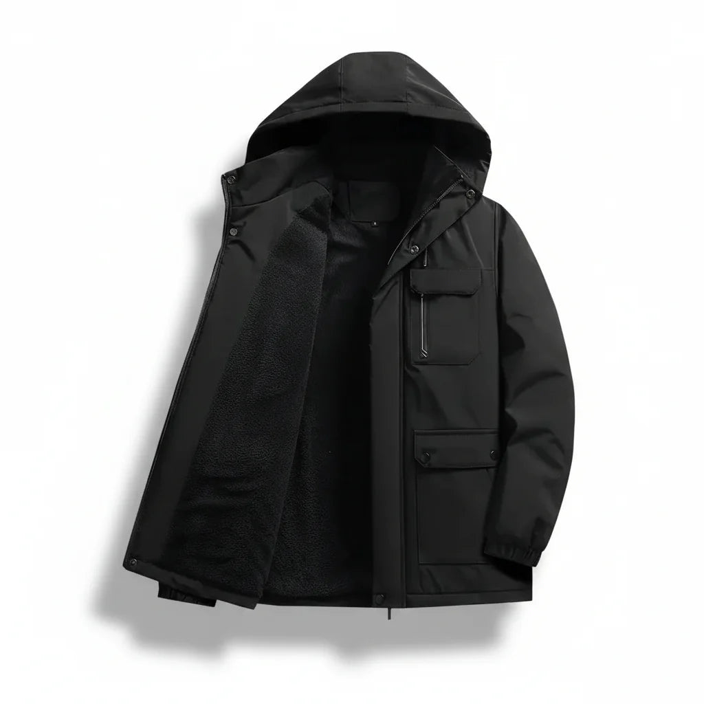 Mens Winter Jacket Slim Fit Waterproof Quilted Down Coat