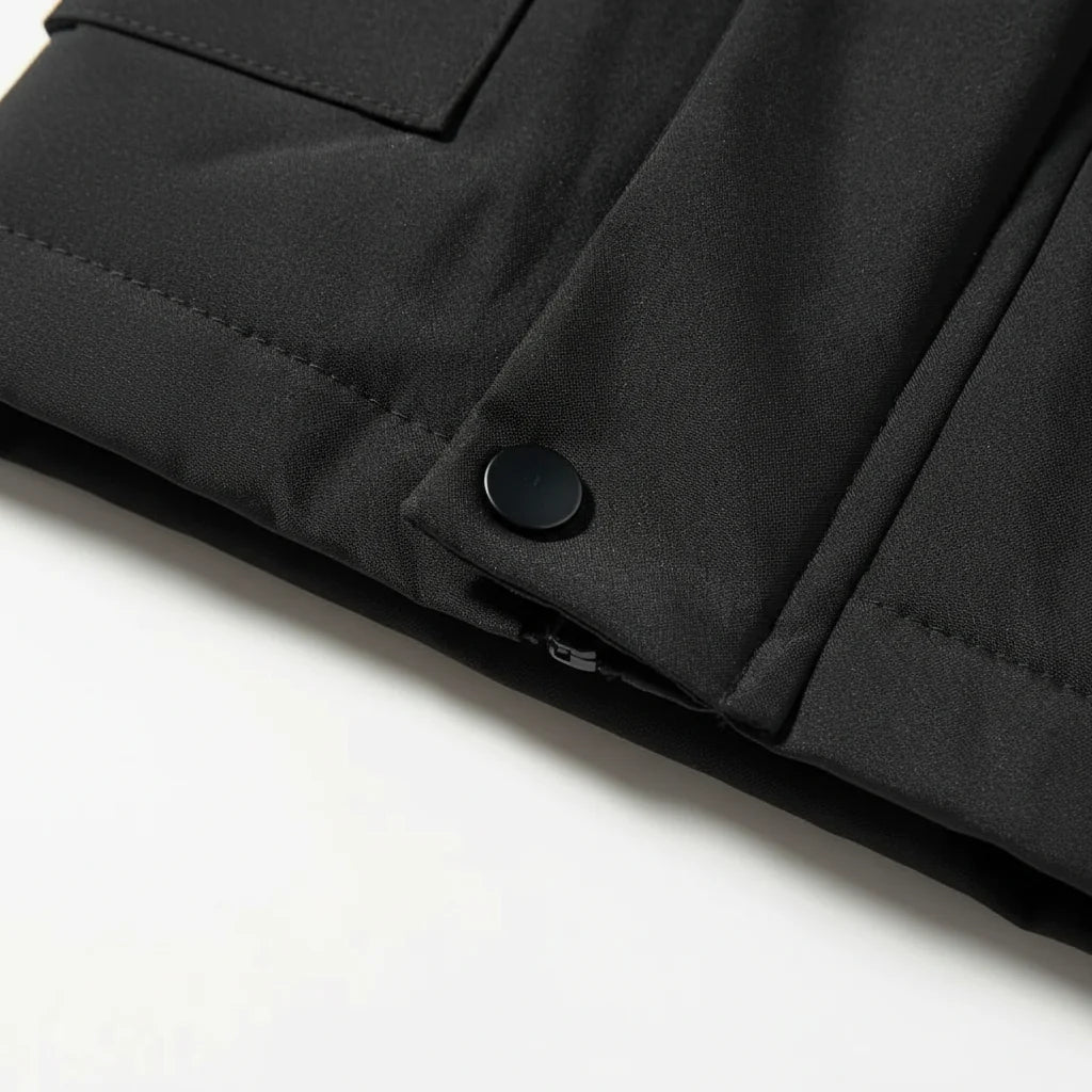 Mens Winter Jacket Slim Fit Waterproof Quilted Down Coat