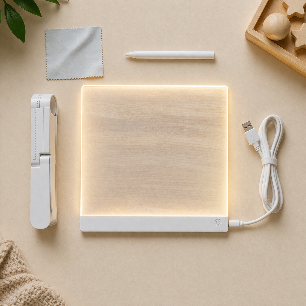 Wall Art LED Drawing Board Kids Reusable Light Up Writing Tablet