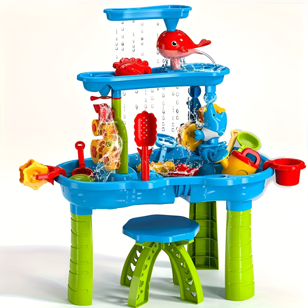 Water Table Kids Interactive Sand Activity Play Center