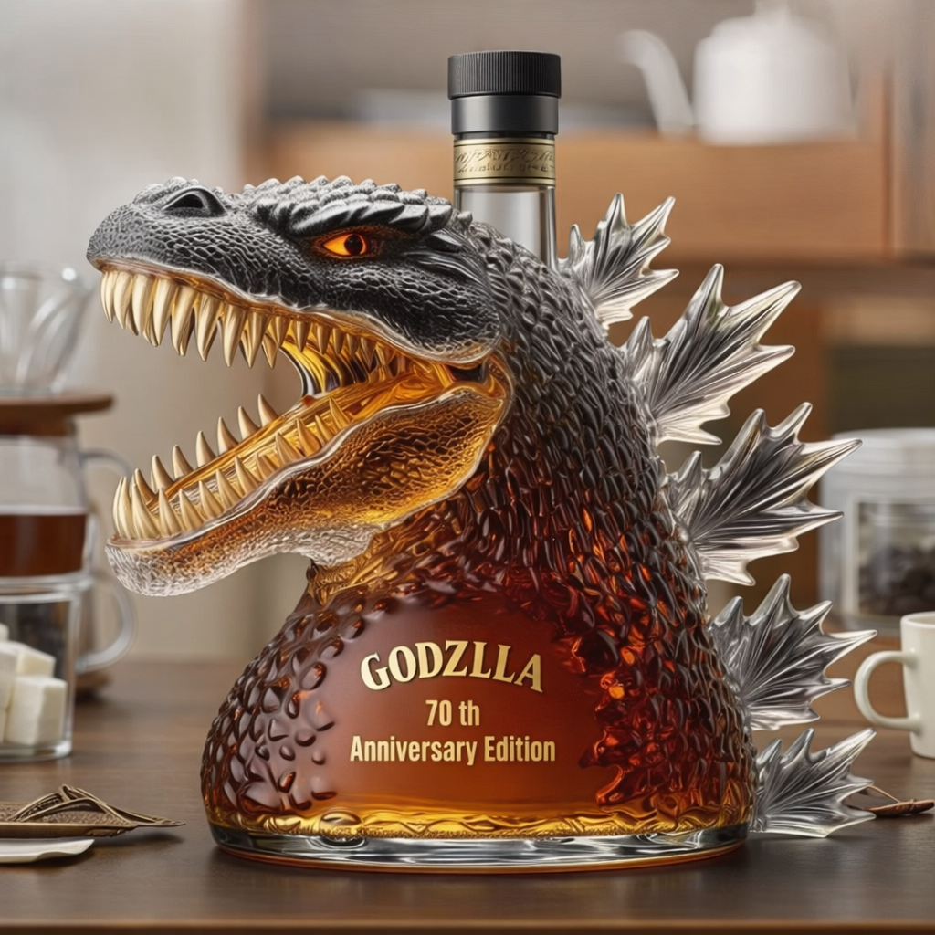 Whiskey Decanter Monster Glass Bottle Decorative Bar Display