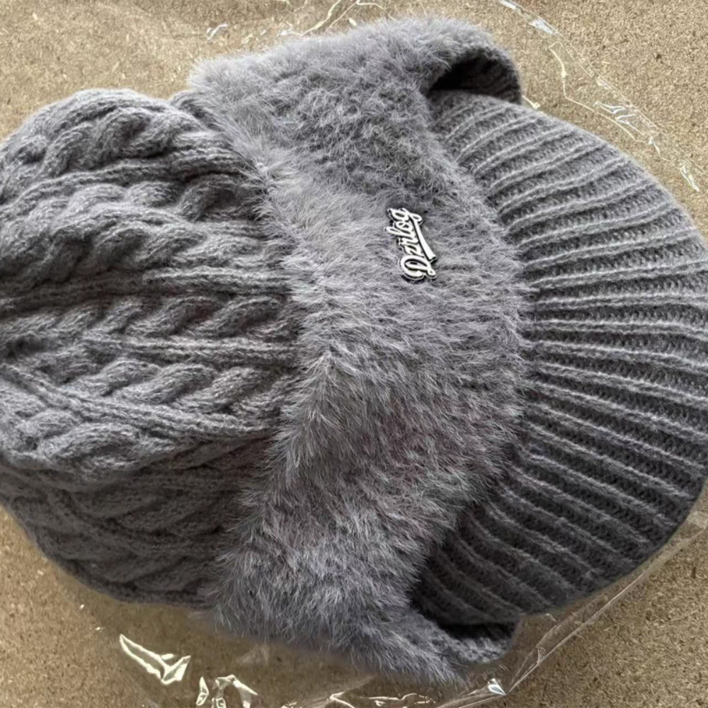 Winter Trapper Hat Visor Flap Knit Cap