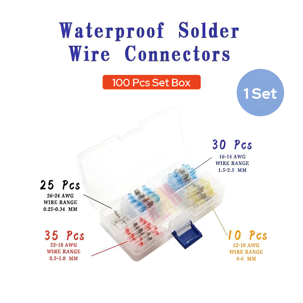 Wire Connectors Heat Shrink Solder Sleeve Electrical Assortment Set