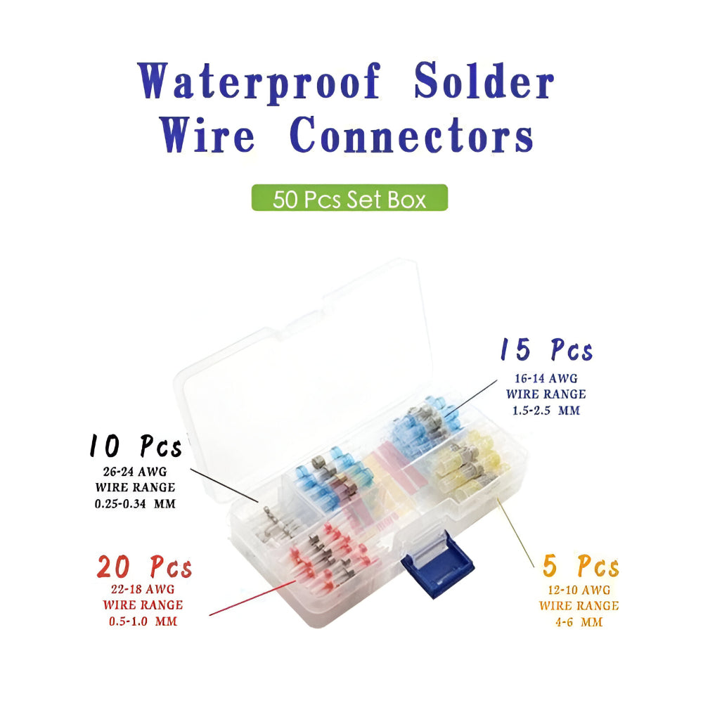 Wire Connectors Heat Shrink Solder Sleeve Electrical Assortment Set