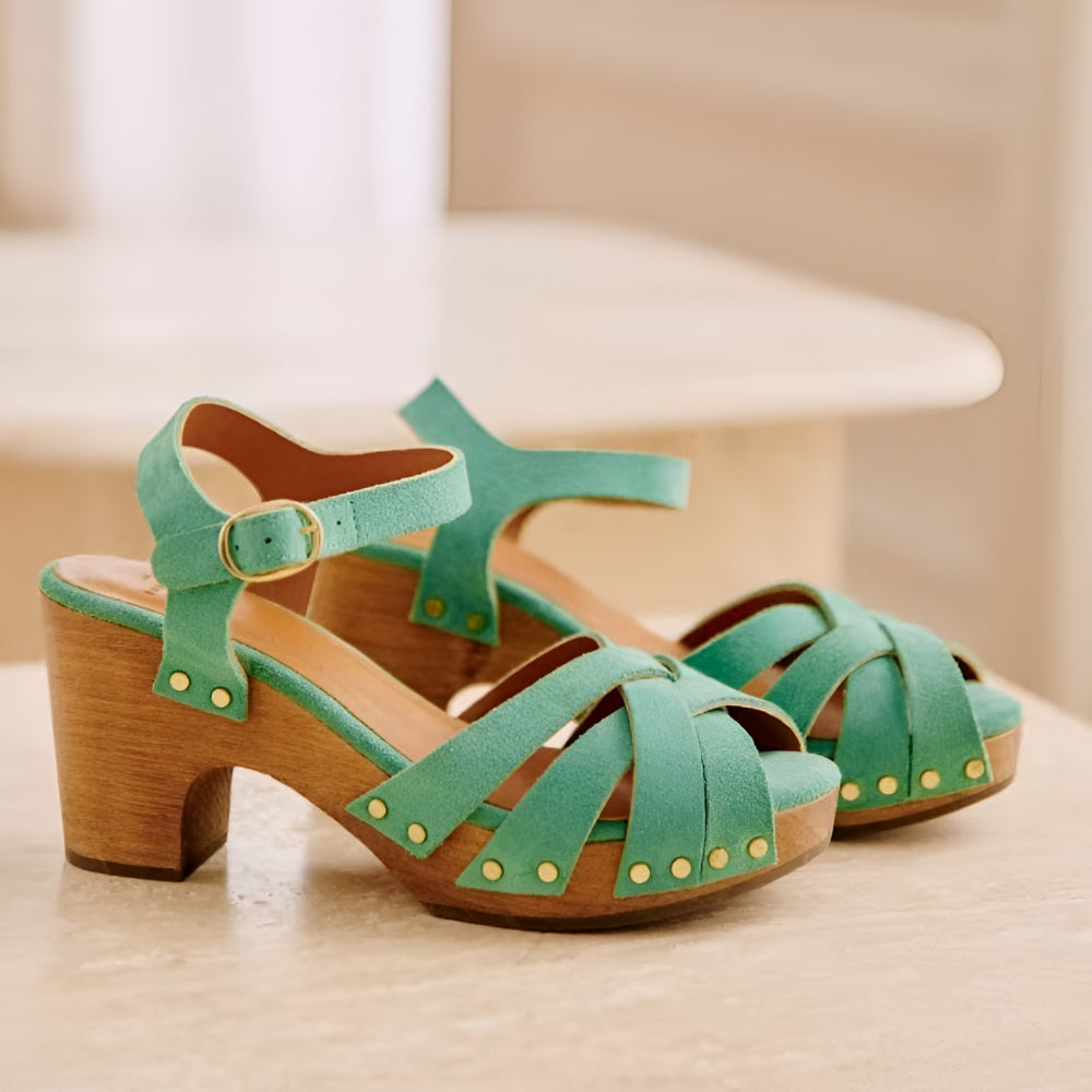 Women's Sandals Chunky Heel Strappy Summer Shoes