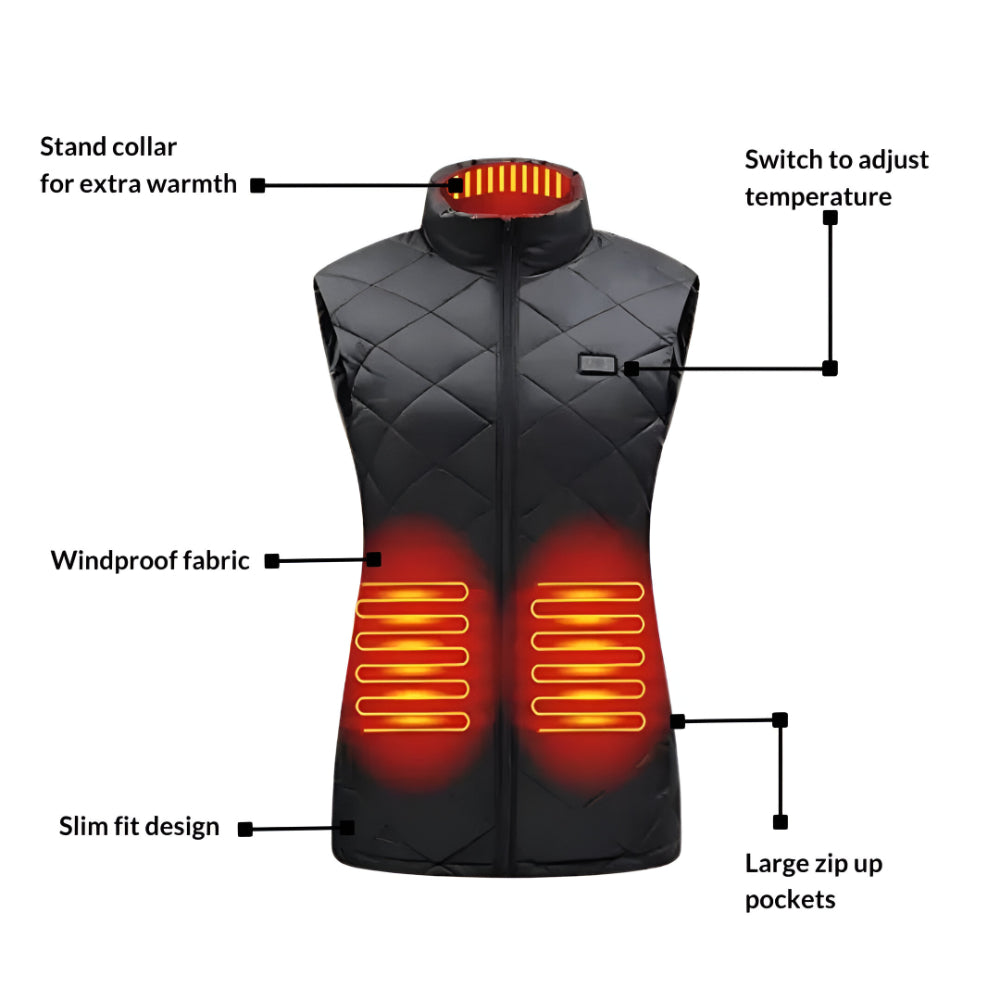 Women's Heated Vest Electric Heating Outdoor Winter