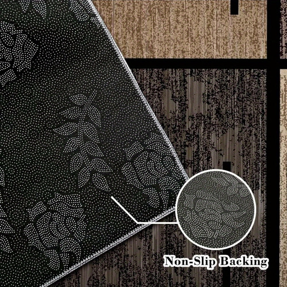 Geometric Elegance Area Rug | Modern Washable Non-Slip Carpet