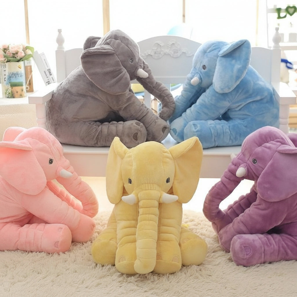 Soft Plush Elephant Pillow Toy Cuddly Baby Comfort Companion