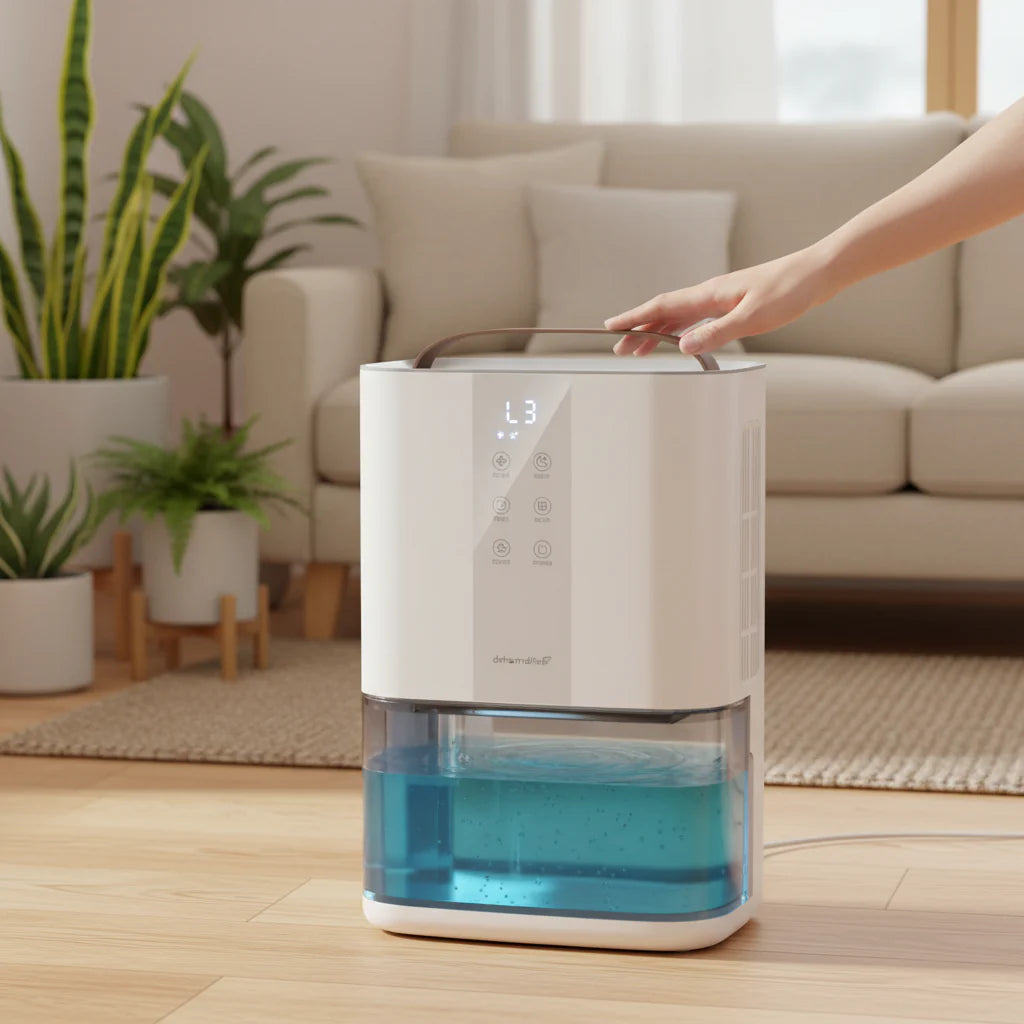 Basement Dehumidifier Home Quiet Compact Portable
