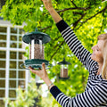 Metal Bird Feeder 360 Degree Perch Easy Refilling Cleaning