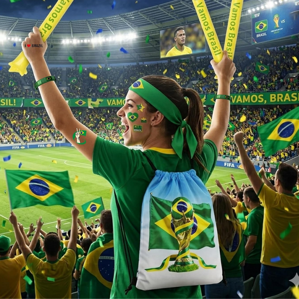 Brazil Flag World Cup Kit Fan