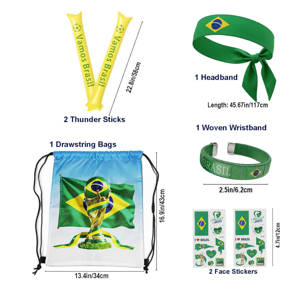 Brazil Flag World Cup Kit Fan