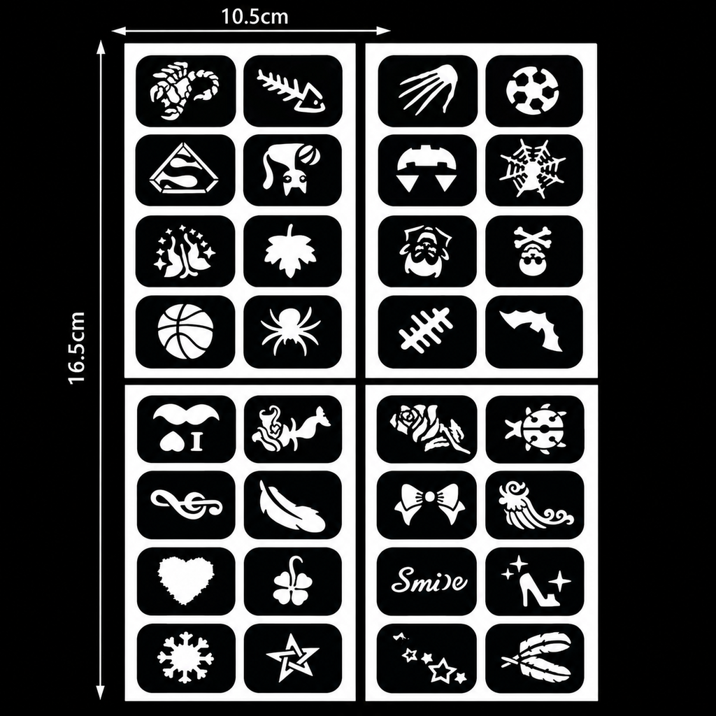 Glow Dark UV Body Paint Set Parties Festivals