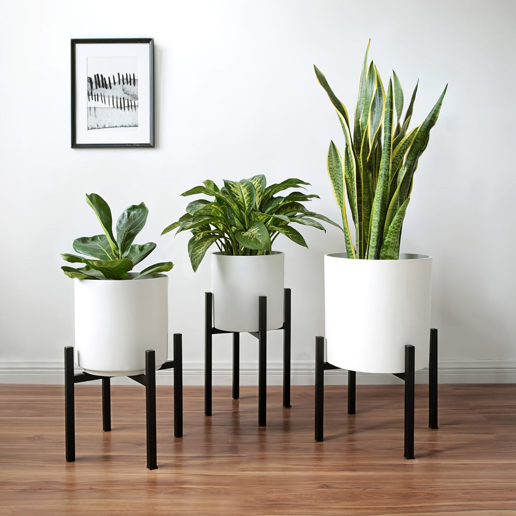 Adjustable Metal Plant Stand | Modern Indoor & Outdoor Flower Pot Holder
