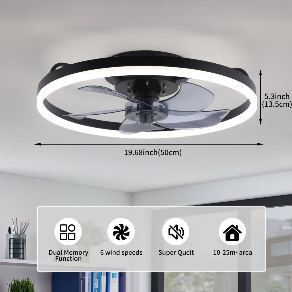 Ceiling Fan Light Modern LED Flush Mount