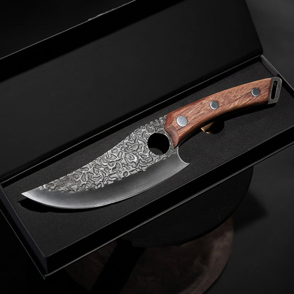 Precision Chef Knife Effortless Cutting Wooden Handle