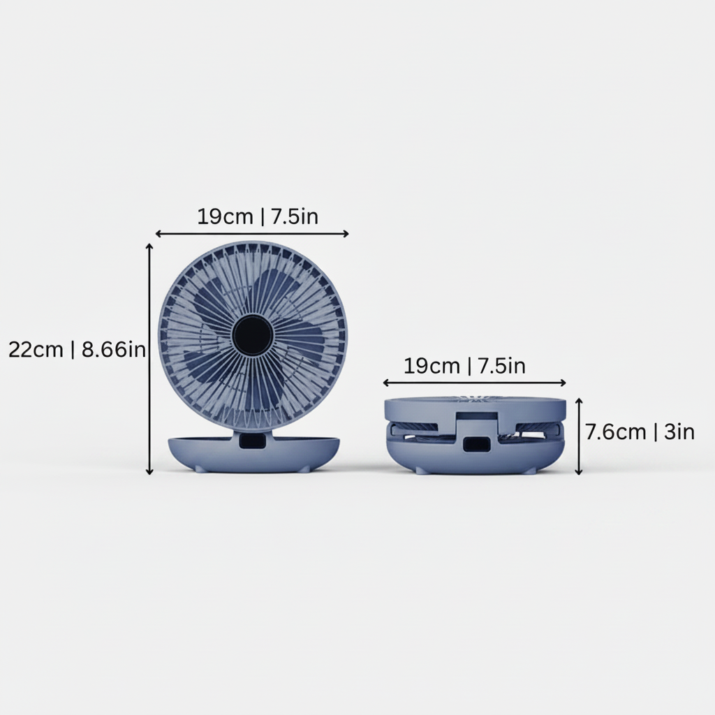 Cooling Blanket Oscillating Portable Fan Mesh Foldable