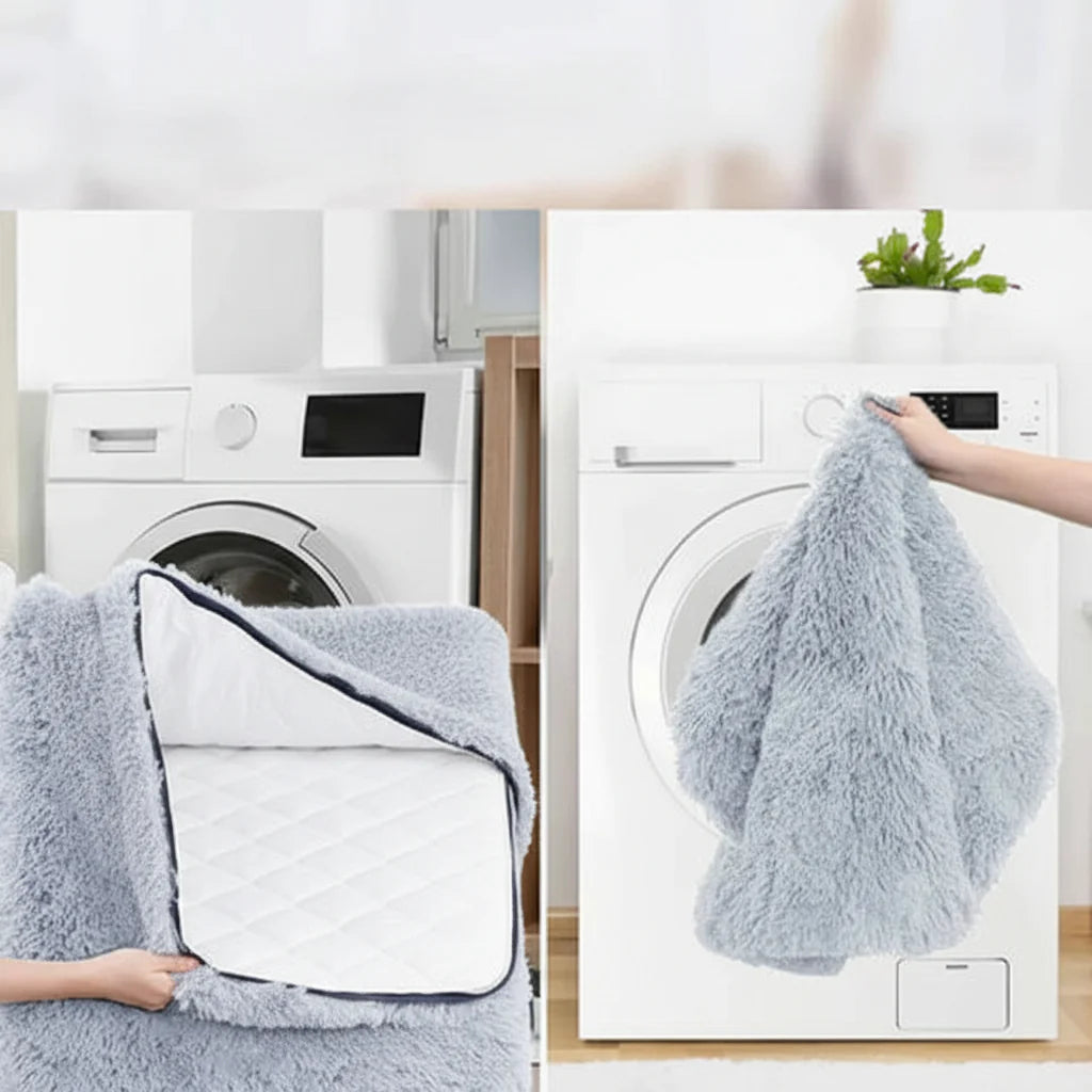 Dog Bed Washable Dog Mat Raised Edge Sleeping Cushion