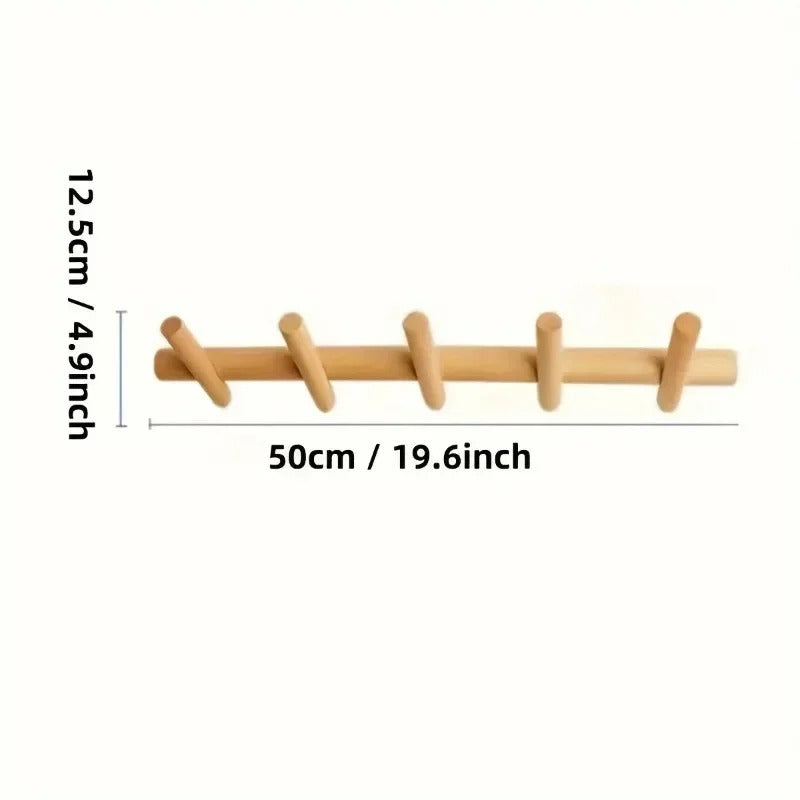 Maeve Wall Rack | Solid Oak Organiser